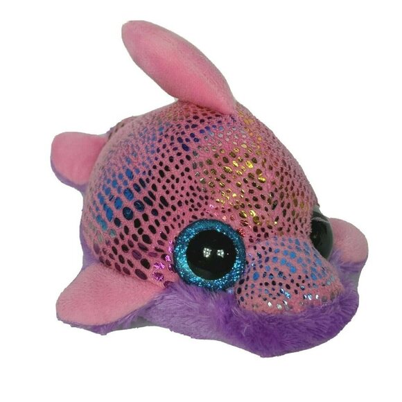 MVP Brands Pink Glitter Fish Plush 7" - Picture 1 of 10